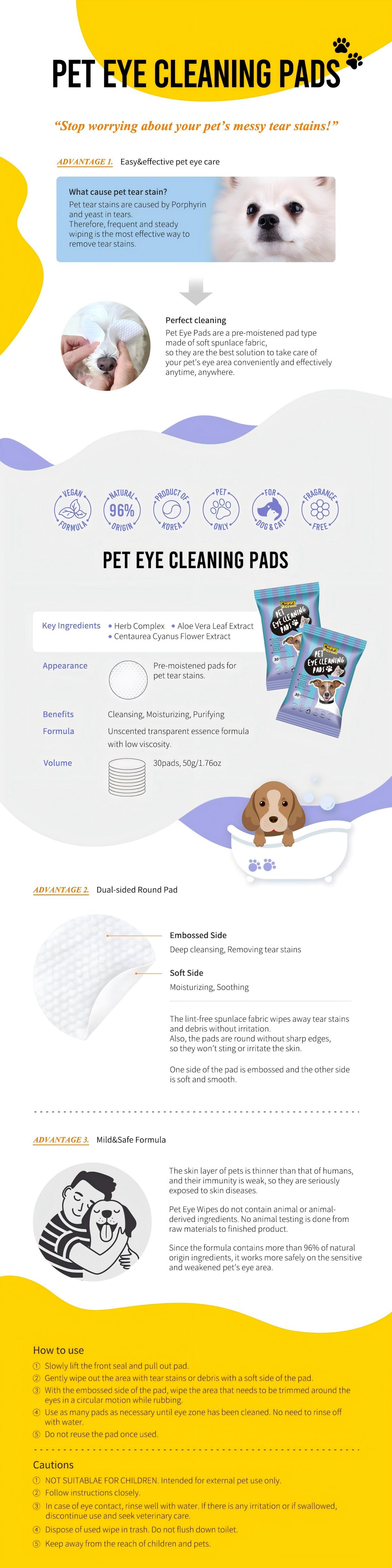 Puppy Crush Pet Eye Cleaning Pads